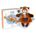 Plyšová panda na loutkové divadlo Red Panda Hand Puppet Unicef Collection Doudou et Compagnie v 