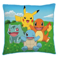 Halantex Dekorační polštářek 40x40 cm - Pokémon Kanto Starters