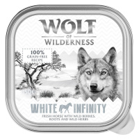 Výhodné balení Wolf of Wilderness Adult 24 x 150 g vanička - White Infinity - koňské