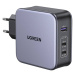 UGREEN USB-A+2*USB-C 140W GaN Rychlonabíječka s C/C kabel 2 m Šedá