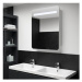 LED koupelnová zrcadlová skříňka 60 x 11 x 80 cm