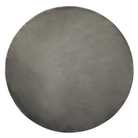 Kulatý viskózový koberec, ? 140 cm, tmavě šedý GESI II, 252310