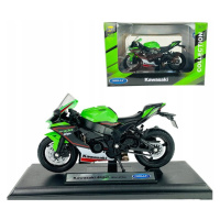 Kovový model motorky kawasaki ninja zx-10r 1:18