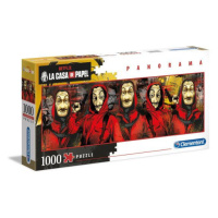 Clementoni Puzzle 1000 ks panorama Dům z papíru - La casa de papel