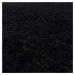 Ayyildiz koberce Kusový koberec Sydney Shaggy 3000 black kruh - 200x200 (průměr) kruh cm