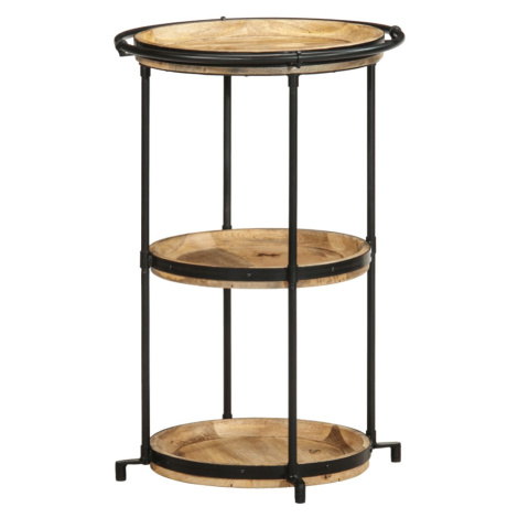 vidaXL Odkládací stolek Ø 55 x 83 cm masivní mangovníkové dřevo