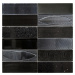 Skleněná mozaika Mosavit Geo negro 30x30 cm mat / lesk GEONE