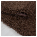 Ayyildiz koberce Kusový koberec Life Shaggy 1500 brown kruh Rozměry koberců: 80x80 (průměr) kruh