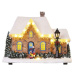 EMOS LED vánoční domek, 20,5 cm, 3x AA, vnitřní, teplá bílá DCLW14