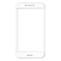 Print Glass Fullface sklo pro iPhone 6/6S, white