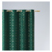 Dekorační vzorovaný závěs s kroužky DIAMANTOS zelená 140x250 cm (cena za 1 kus) MyBestHome