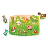 Hape Puzzle na desce - Farmáři