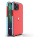 Spring silikonové pouzdro s barevným lemem pro iPhone 13 6.1" light blue