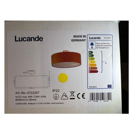 Lucande Lucande - Stropní svítidlo GALA 4xE27/40W/230V