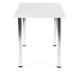 Jídelní stůl MODEX –⁠ 120x68x75, chrom/dřevo, bílá