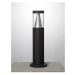 NOVA LUCE venkovní sloupkové svítidlo ROCK černý hliník stříbrný hliník a čirý akryl LED 8W 3000