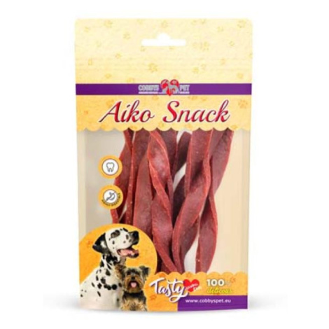 Cobbyspet AIKO SNACK Chicken pieces 60g měkké kuřecí točené tyčinky COBBYS PET