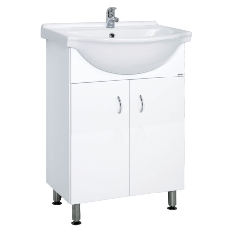 Koupelnová skříňka s umyvadlem Multi Pro 55,5x42,4 cm bílá PRO55NOVA