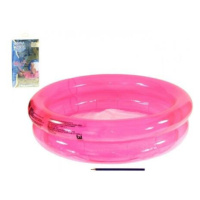 Dvoukomorový nafukovací bazén 61x15cm varianta růžový