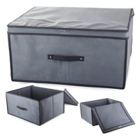 Verk 01322 Úložná krabice s odklápěcím víkem 60×45×30cm šedá