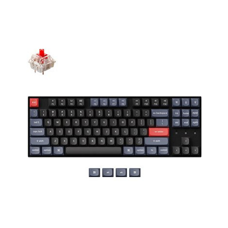 Keychron K8 Pro QMK TKL Hot-Swappable Gateron G Pro Mechanical Red, Black - US