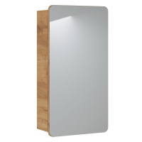 Comad Koupelnová skříňka se zrcadlem Aruba 842 1D dub craft zlatý