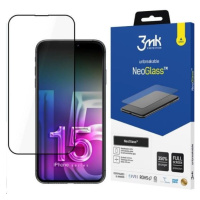 3mk hybridní sklo NeoGlass pro Apple iPhone 15, černá