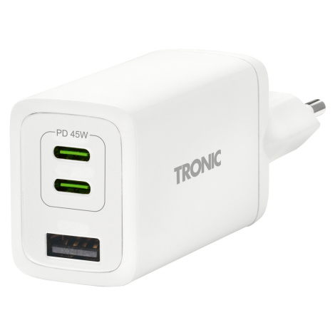 Tronic® Rychlonabíječka s technologií GaN, 2x Usb-C (bílá)