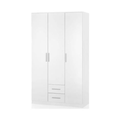 Bílá šatní skříň LIMA S3 FOR LIVING