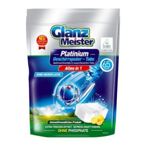 Glanz Meister Platinum tablety do myčky 65ks - Lemon