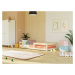 Benlemi Nízká jednolůžková postel ze dřeva SAFE 5v1 se zábranou Zvolte barvu: Béžová, Zvolte roz