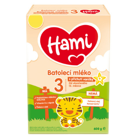 Hami 3 Vanilka batolecí mléko 600 g