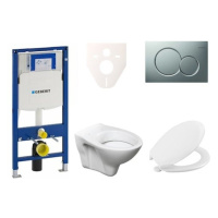 Cenově zvýhodněný závěsný WC set Geberit do lehkých stěn / předstěnová montáž+ WC S-Line S-line 