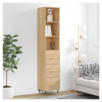 vidaXL Skříň highboard dub sonoma 34,5 x 34 x 180 cm kompozitní dřevo