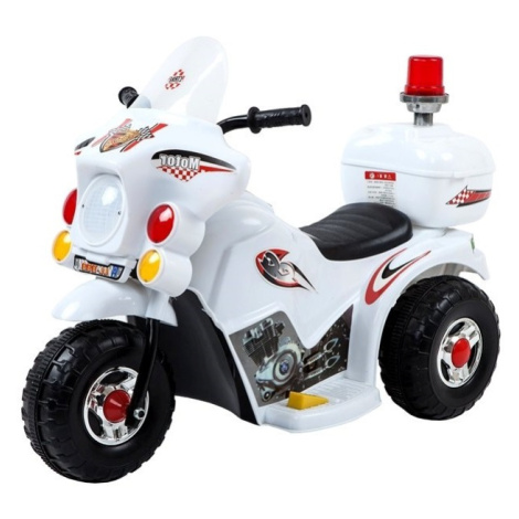 mamido  Dětská elektrická motorka Policie bílá