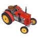 Kovap Traktor Zetor 25A červený na klíček kov 15cm 1:25 v krabičce Kovap