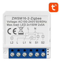 Inteligentní zásuvkový spínač ZigBee Avatto ZWSM16-W2 TUYA