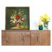 Wallity Nástěnný obraz Hyflowers 50x50 cm zelený