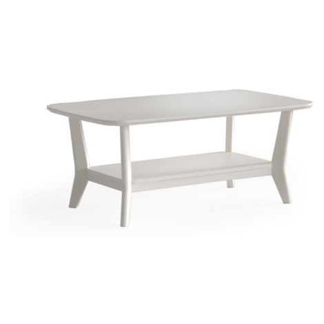 Estila Luxusní moderní obdélníkový konferenční stolek Tallin s policí 110 cm