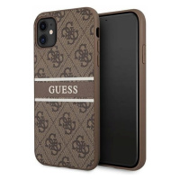 Guess GUHCN614GDBR iPhone 11 Xr 6,1 hnědá/brown hardcase 4G Stripe