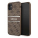 Guess GUHCN614GDBR iPhone 11 Xr 6,1 hnědá/brown hardcase 4G Stripe