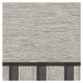 Tapetový stěnový panel / vliesová tapeta  397442, role 1,06x5m, barva šedá, černá, bílá