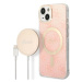 Kryt Guess Case + Charger Set iPhone 14 Plus 6,7" pink hard case 4G Print MagSafe (GUBPP14MH4EAC