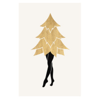 Ilustrace Lady Gaga At Christmas (No.1), Kubistika, 26.7x40 cm