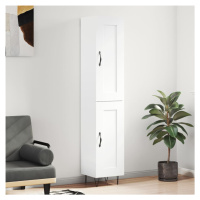 vidaXL Skříň highboard bílá s vysokým leskem 34,5x34x180 cm kompozit