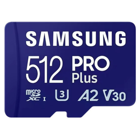 Samsung micro SDXC 512GB PRO Plus + SD adaptér MB-MD512SA/EU Modrá