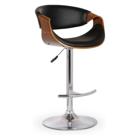 Barová židle CATAXA, ořech/černá Halmar