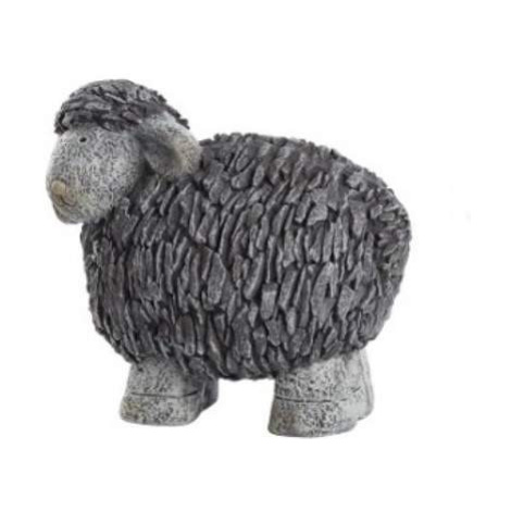 Ovce keramika šedá 58cm