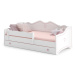 ArtAdrk Dětská postel EMKA Barva: bílá / růžová