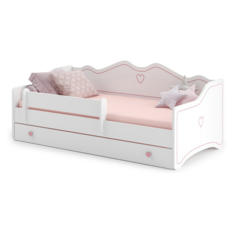 ArtAdrk Dětská postel EMKA Barva: bílá / růžová